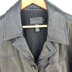 J. Crew Heavy Leather Jacket Insulated (M)